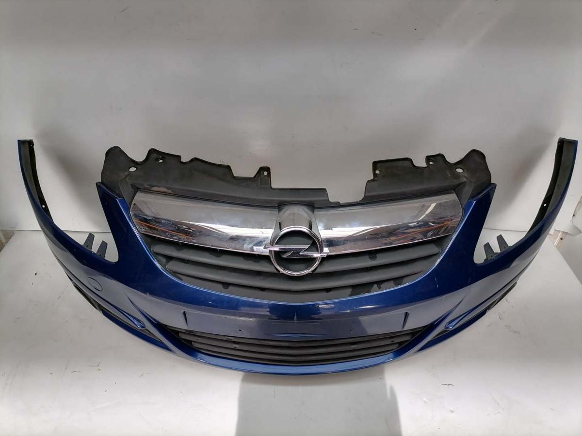 Opel Corsa D original Sto&szlig;stange Stossf&auml;nger vorn Z21B Ultrablau Bj.2009